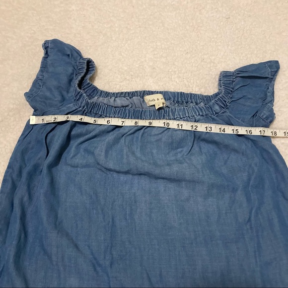 Anthropologie Cloth & Stone chambray mini Dress - - Picture 5 of 9